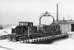 Rock Island 367 moves 738 into the roundhouse